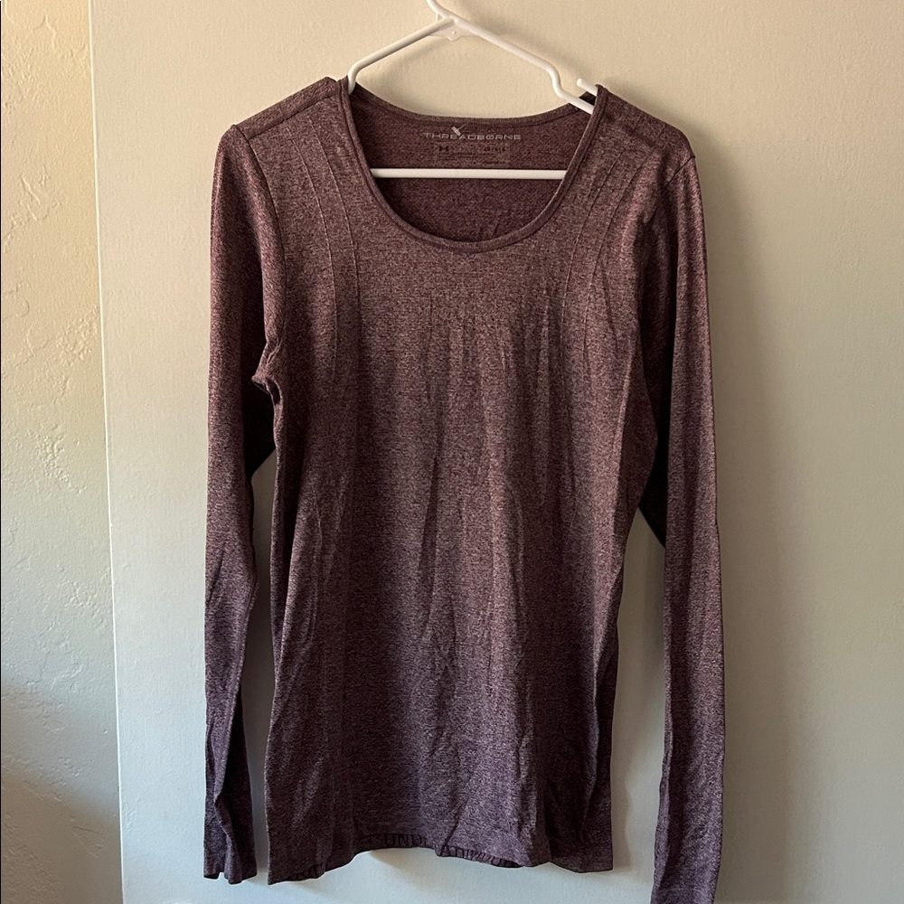 Elegant Burgundy Long Sleeve Top